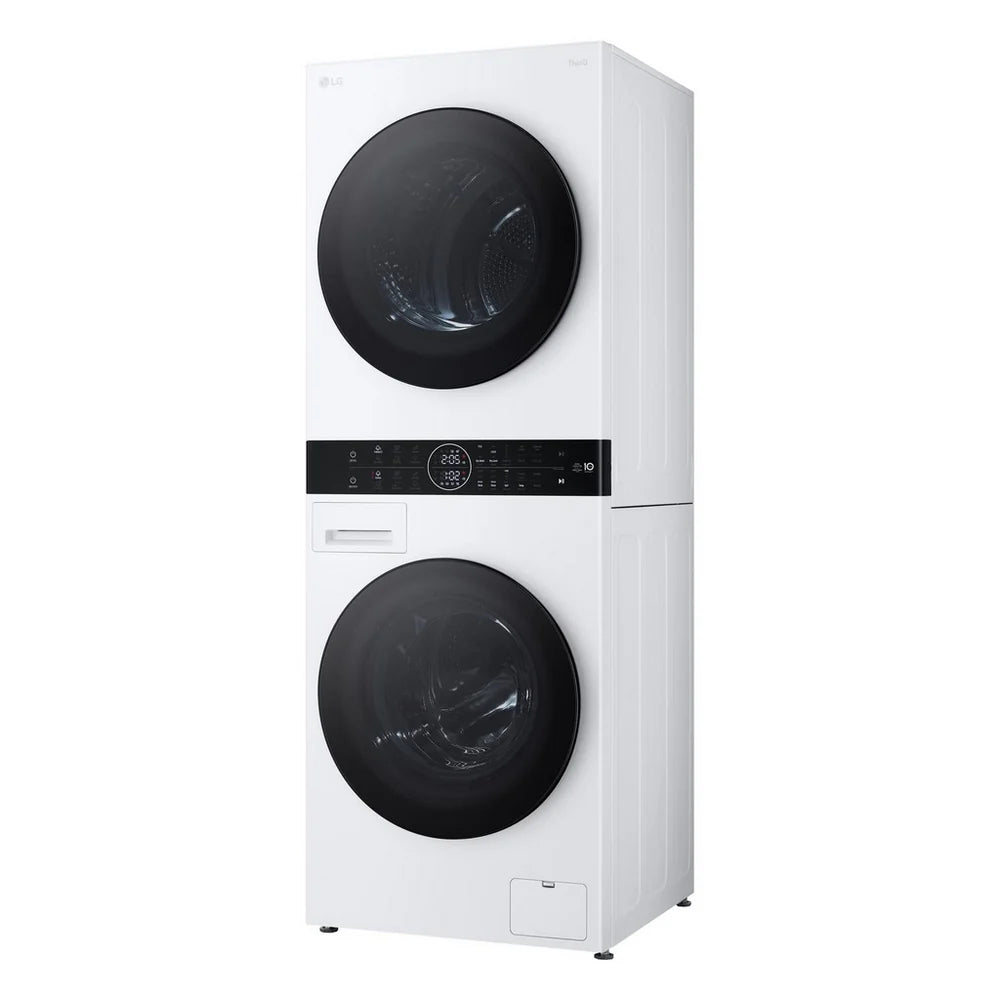 LG WT1210WWF 12kg Wash 10kg Dry 1400 Spin Washer Dryer Tower - White