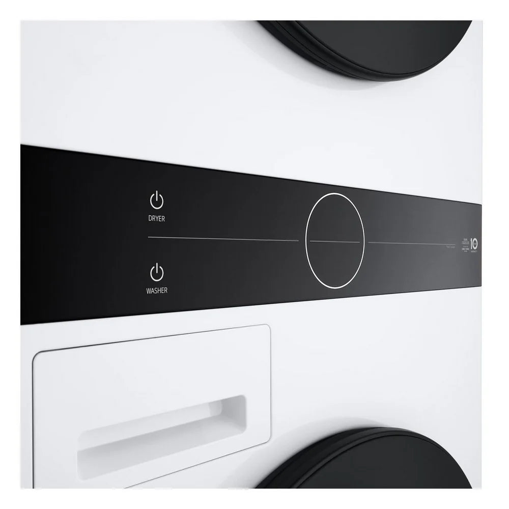 LG WT1210WWF 12kg Wash 10kg Dry 1400 Spin Washer Dryer Tower - White