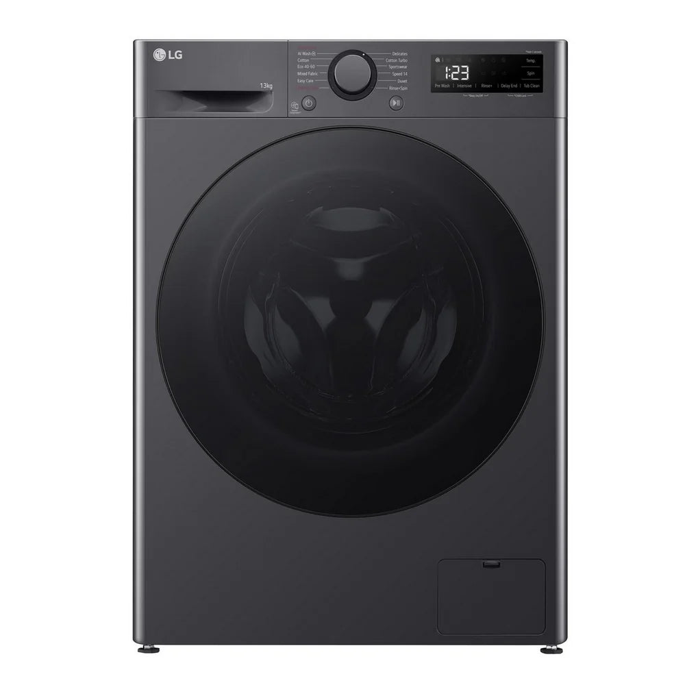 LG Series 4 AI Direct Drive F4Y513GBLN1 13kg 1400 Spin Washing Machine Slate Grey - A Rated
