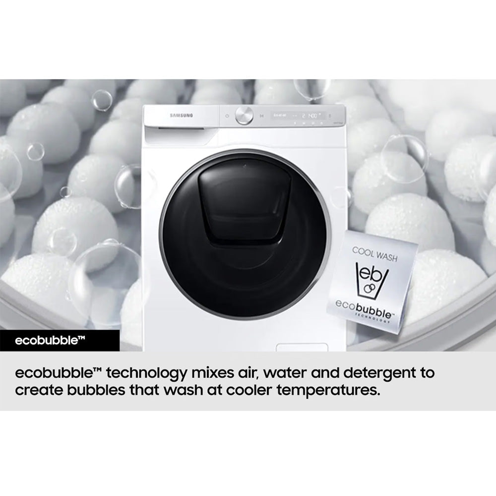Samsung Series 5 WD80TA046BX/EU Ecobubble AI Energy 8kg+5kg 1400 Spin Washer Dryer Black